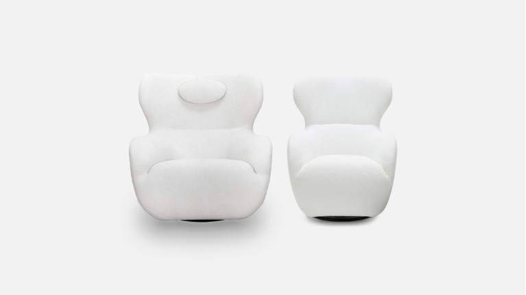 Fauteuil relaxation en tissu COCOON | Un style scandinave