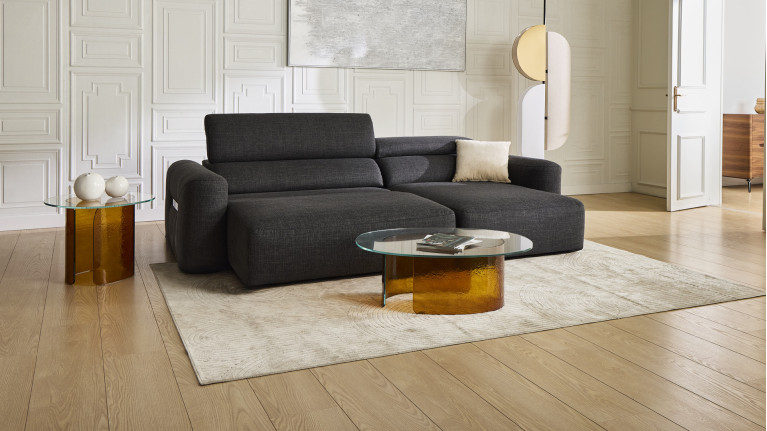 Canapé droit avec relaxation électrique RÉVÉLATION