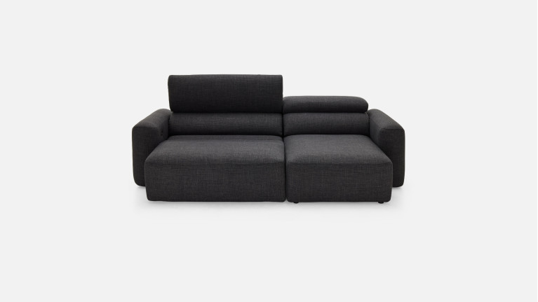 Canapé d’angle relaxation électrique en tissu  RÉVÉLATION