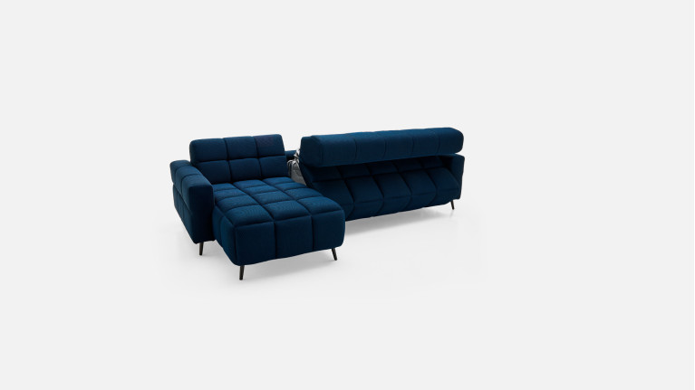 Canapé d'angle convertible tissu TETRIS | Design contemporain