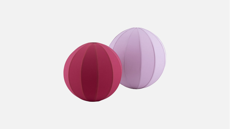Lampe BOOM en lin | Globe lumineux design