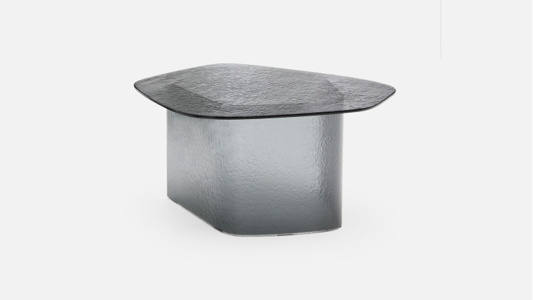 Table basse ISOLA en verre fusion | Table basse sculpturale