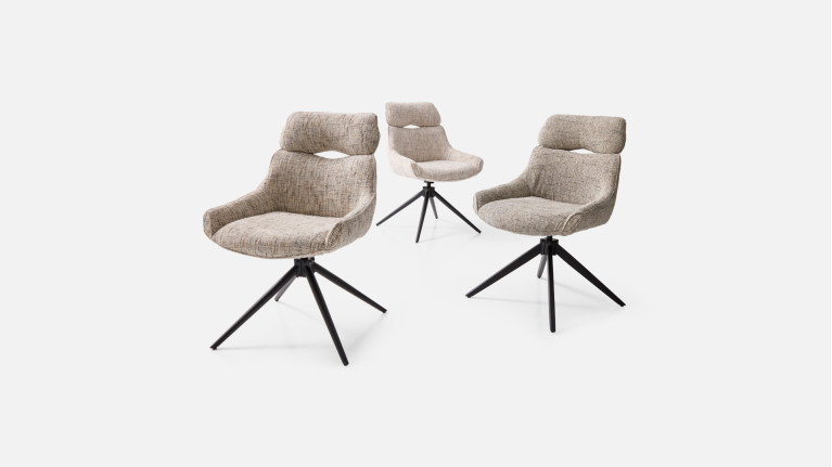 Chaise pivotante 360° CHAPO – Assise enveloppante, retour auto