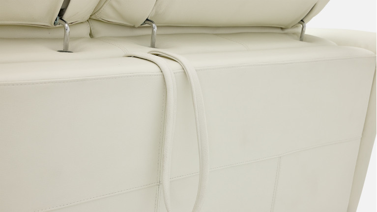 Canapé WINSTON relax convertible cuir confort 2-en-1