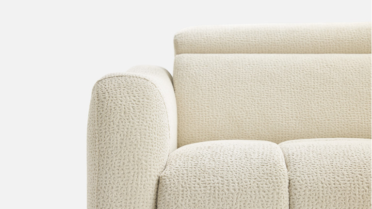 Canapé convertible GLORIA tissu confortable et couchage quotidien