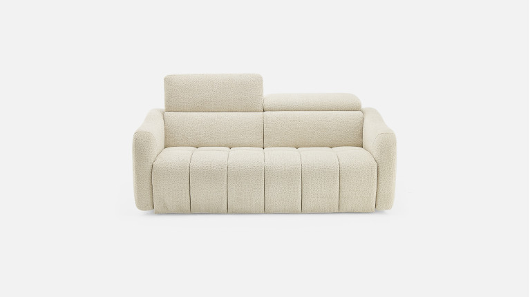 Canapé convertible GLORIA tissu confortable et couchage quotidien