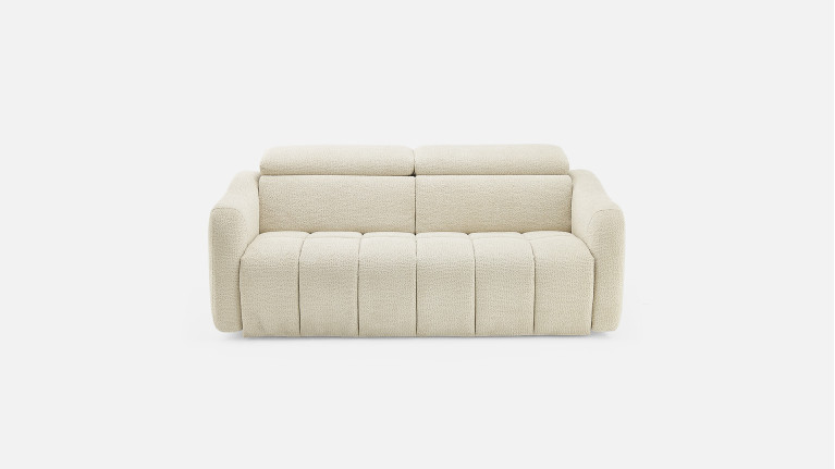 Canapé convertible GLORIA tissu confortable et couchage quotidien