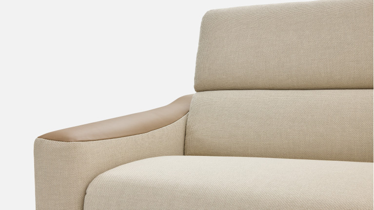 Canapé d'angle convertible STRIKE tissu – Chaise longue et matelas HR