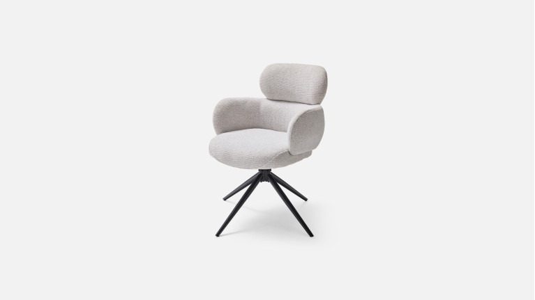 Fauteuil pivotant CALIN – Confort supérieur, 360° retour automatique