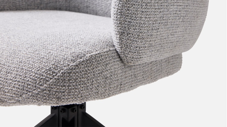 Fauteuil pivotant CALIN – Confort supérieur, 360° retour automatique
