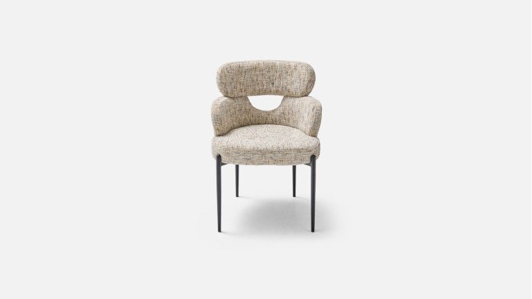 Fauteuil de table TOPAZE – Dossier ajouré, confort supérieur