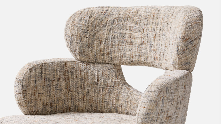 Fauteuil de table TOPAZE – Dossier ajouré, confort supérieur