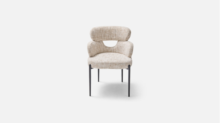 Fauteuil de table TOPAZE – Dossier ajouré, confort supérieur
