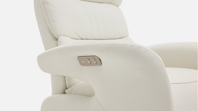 Fauteuil relax électrique New Eden en cuir