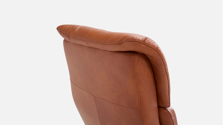 Fauteuil relaxation manuelle New Eden en cuir
