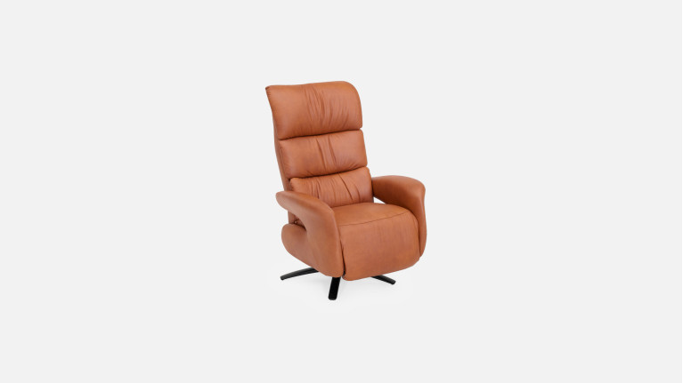 Fauteuil relaxation manuelle New Eden en cuir