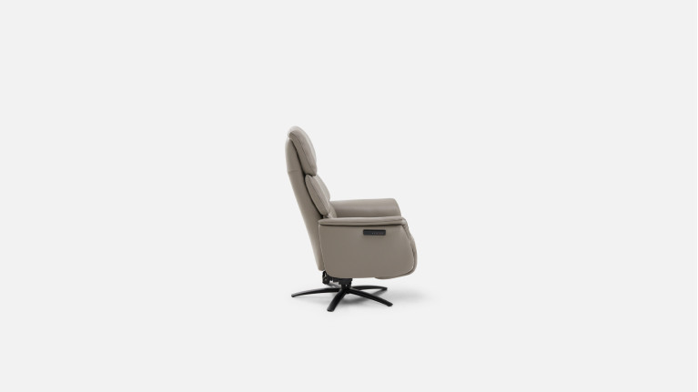Fauteuil relax électrique GABIN avec moteurs en cuir