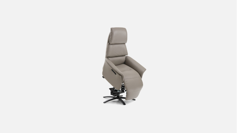 Fauteuil relax électrique GABIN avec moteurs en cuir