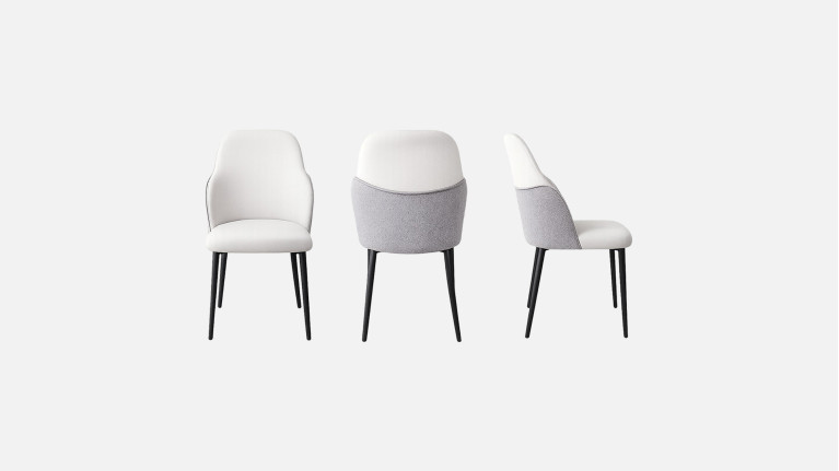 Chaise de salle à manger design italien en tissu, Bump