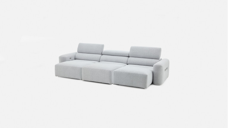 Canapé relaxation électrique REVELATION, modulable, tissu