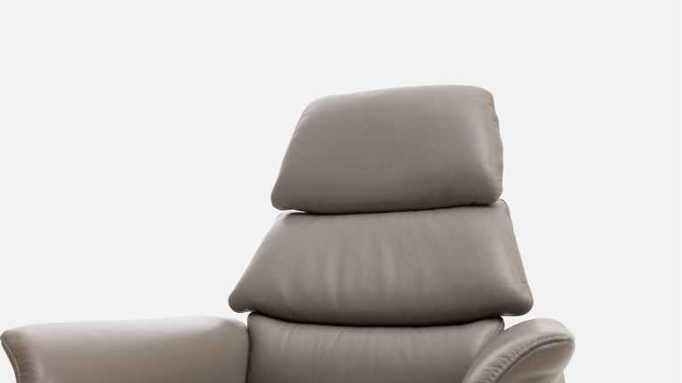 Fauteuil relax manuel GABIN en cuir, disponible en 6 tailles