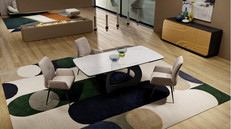 Table de repas extensible NOVA I Design et praticité